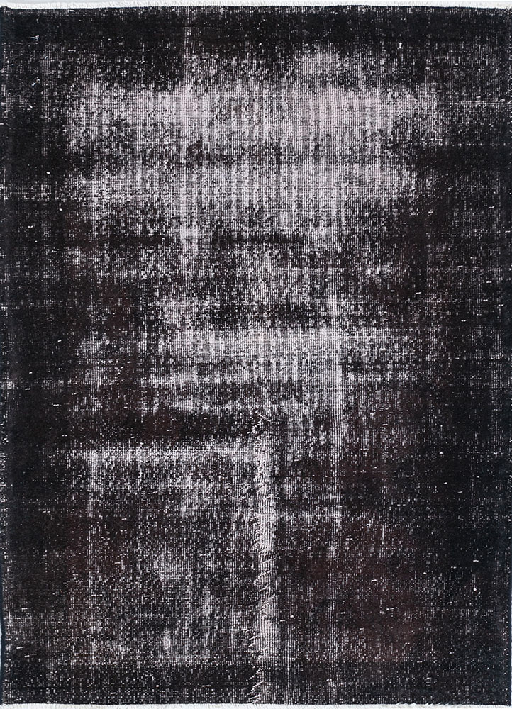 lacuna grey and black wool hand knotted Rug - HeadShot lacuna grey and black wool hand knotted Rug - HeadShot