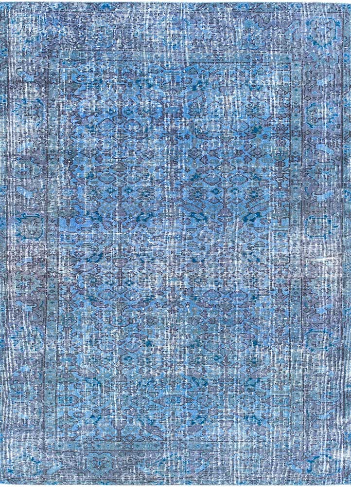 Vintage Blue Hand Knotted Wool RugsPae1736Jaipur Rugs