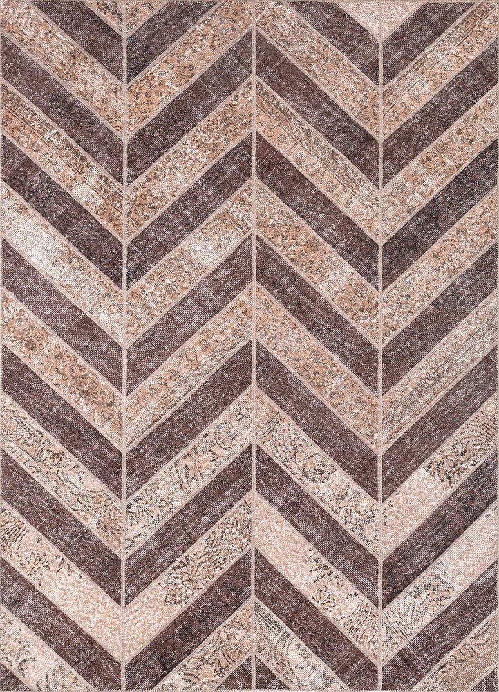 provenance beige and brown wool hand knotted Rug - HeadShot provenance beige and brown wool hand knotted Rug - HeadShot