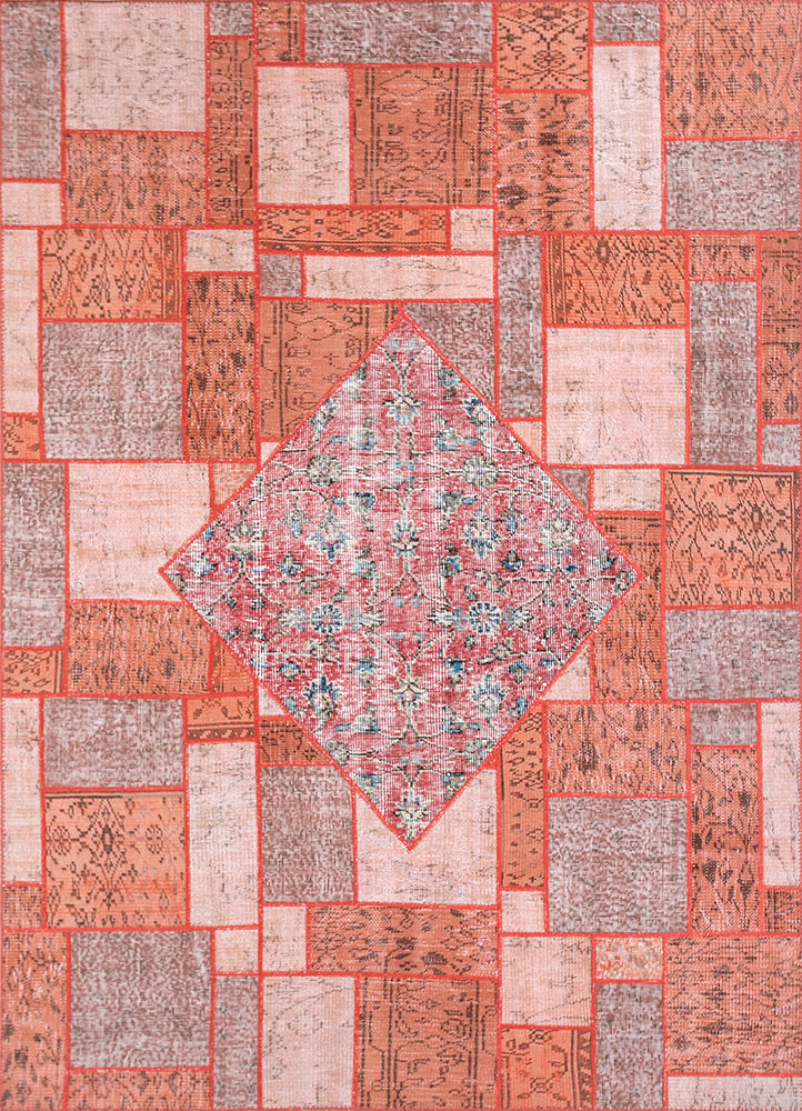 Provenance Red & Orange Hand Knotted Wool Rugs-Pae-3499-Jaipur Rugs ZA