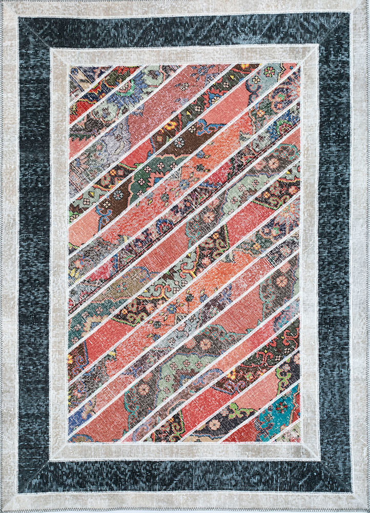 provenance red and orange wool hand knotted Rug - HeadShot provenance red and orange wool hand knotted Rug - HeadShot