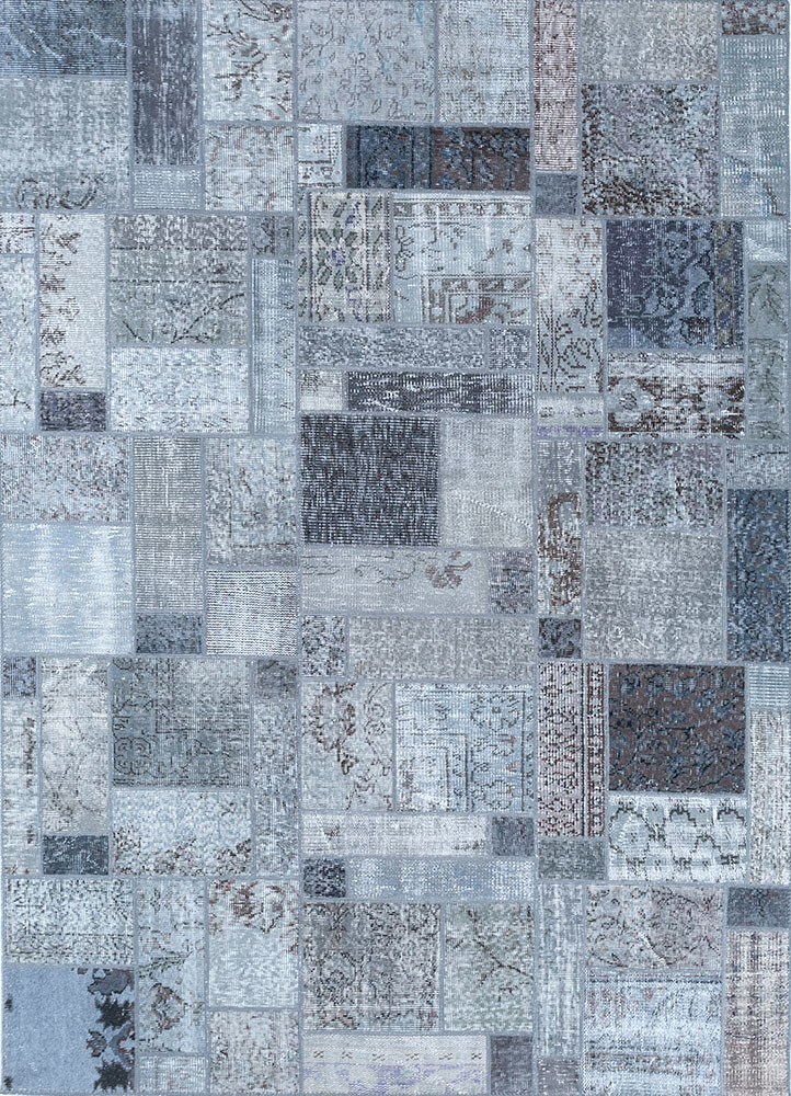 provenance grey and black wool hand knotted Rug - HeadShot provenance grey and black wool hand knotted Rug - HeadShot