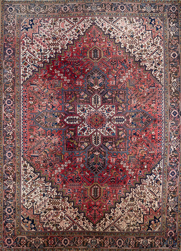 aalam red and orange wool hand knotted Rug - HeadShot aalam red and orange wool hand knotted Rug - HeadShot