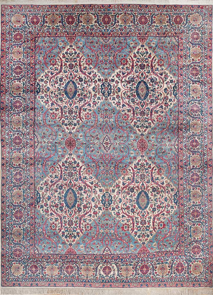 Aalam Blue Hand Knotted Wool RugsPae4411Jaipur Rugs
