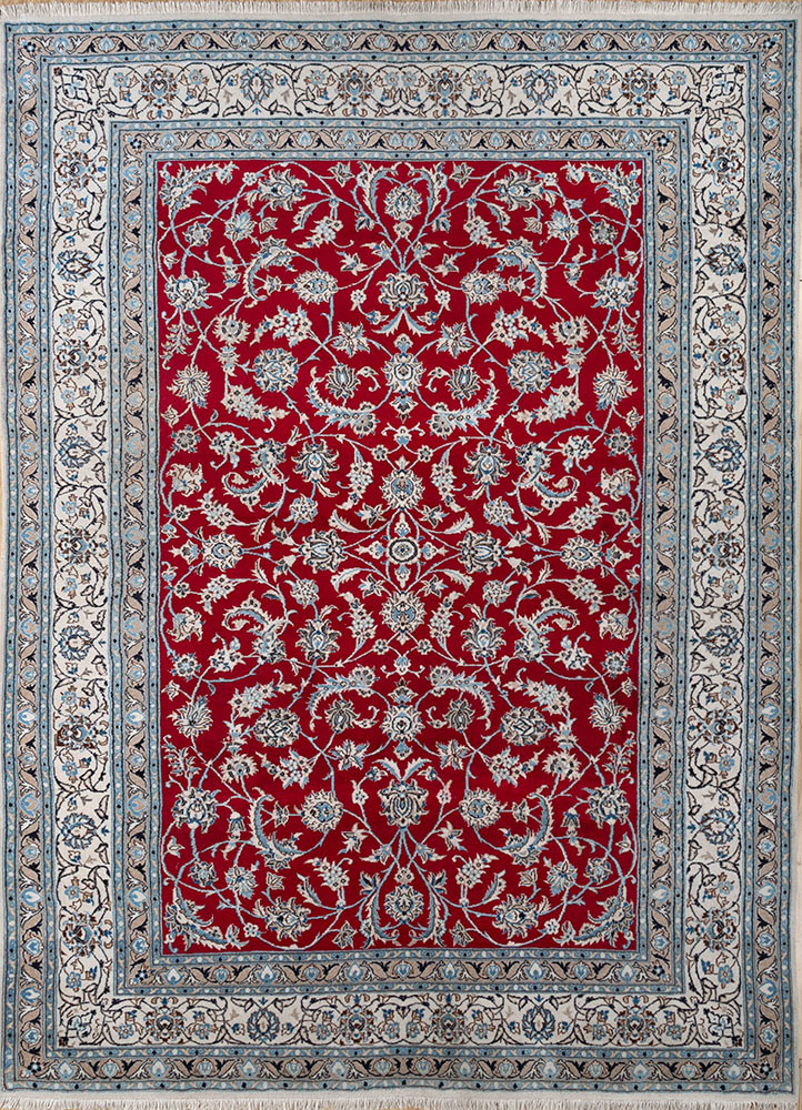 aalam red and orange wool hand knotted Rug - HeadShot aalam red and orange wool hand knotted Rug - HeadShot