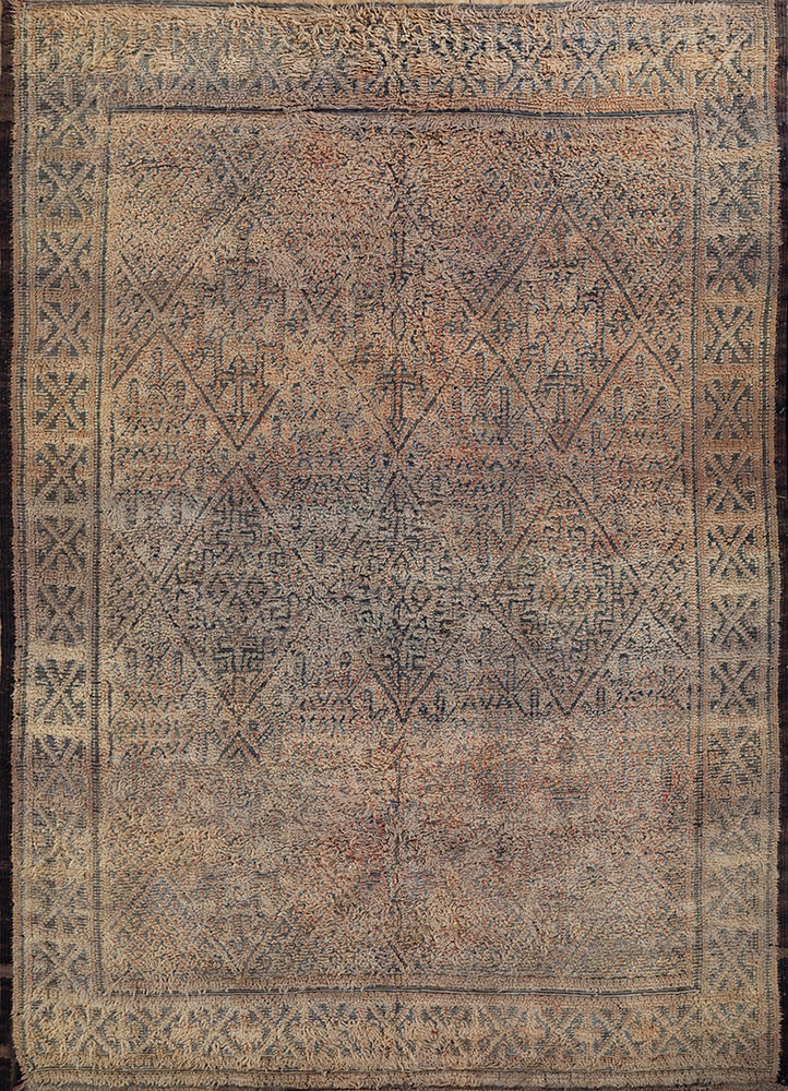 nuray beige and brown wool hand knotted Rug - HeadShot nuray beige and brown wool hand knotted Rug - HeadShot