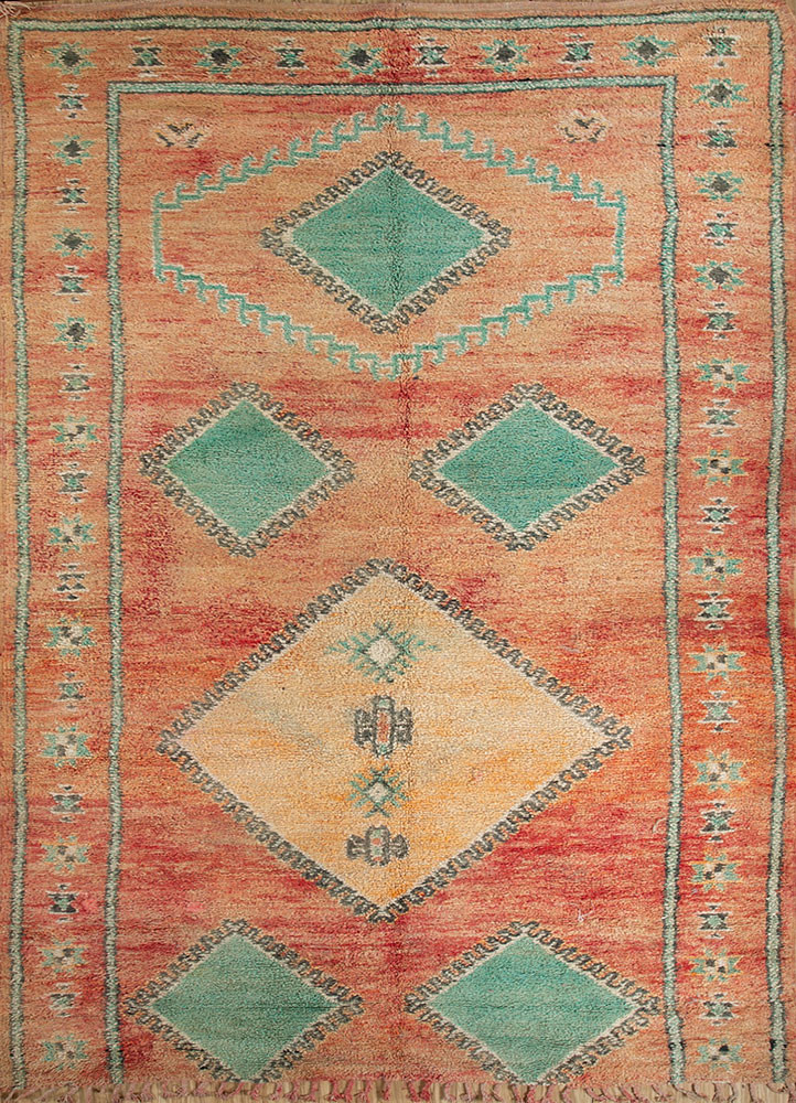 nuray red and orange wool hand knotted Rug - HeadShot nuray red and orange wool hand knotted Rug - HeadShot