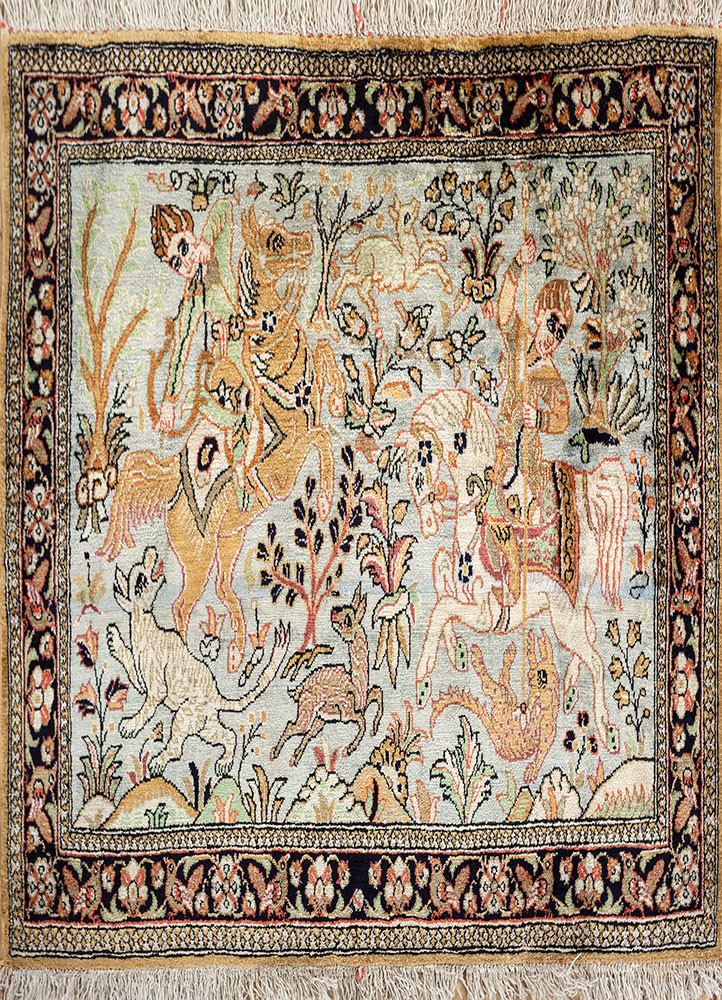 gulmarg gold silk hand knotted Rug - HeadShot gulmarg gold silk hand knotted Rug - HeadShot