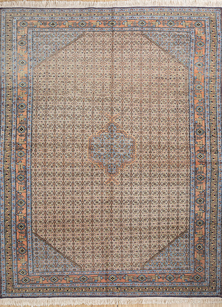 aalam gold wool hand knotted Rug - HeadShot aalam gold wool hand knotted Rug - HeadShot