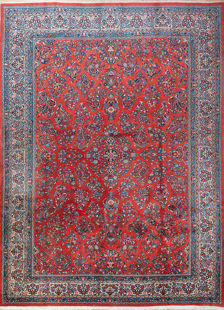 aalam blue wool hand knotted Rug - HeadShot aalam blue wool hand knotted Rug - HeadShot