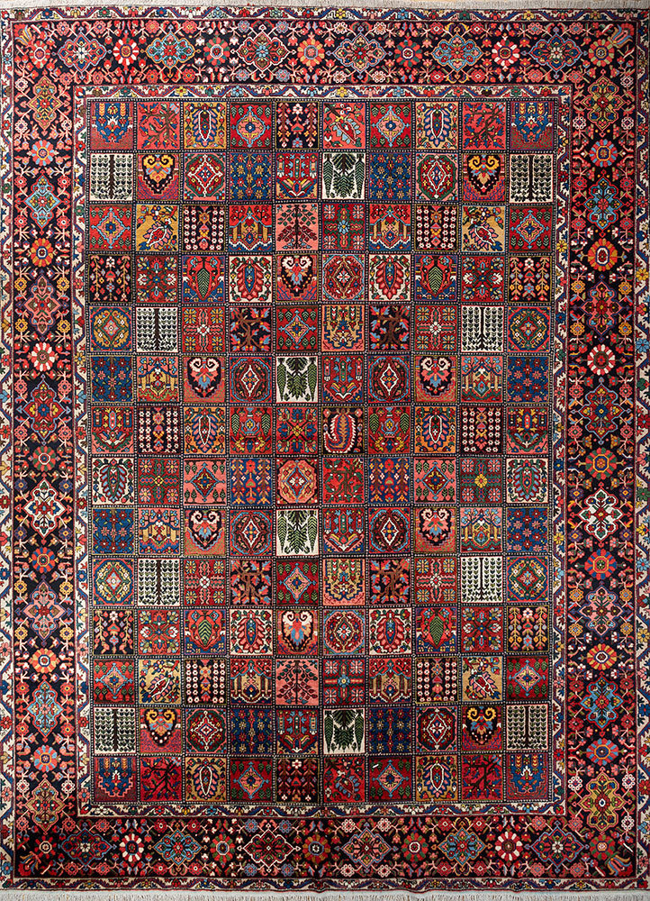 aalam red and orange wool hand knotted Rug - HeadShot aalam red and orange wool hand knotted Rug - HeadShot