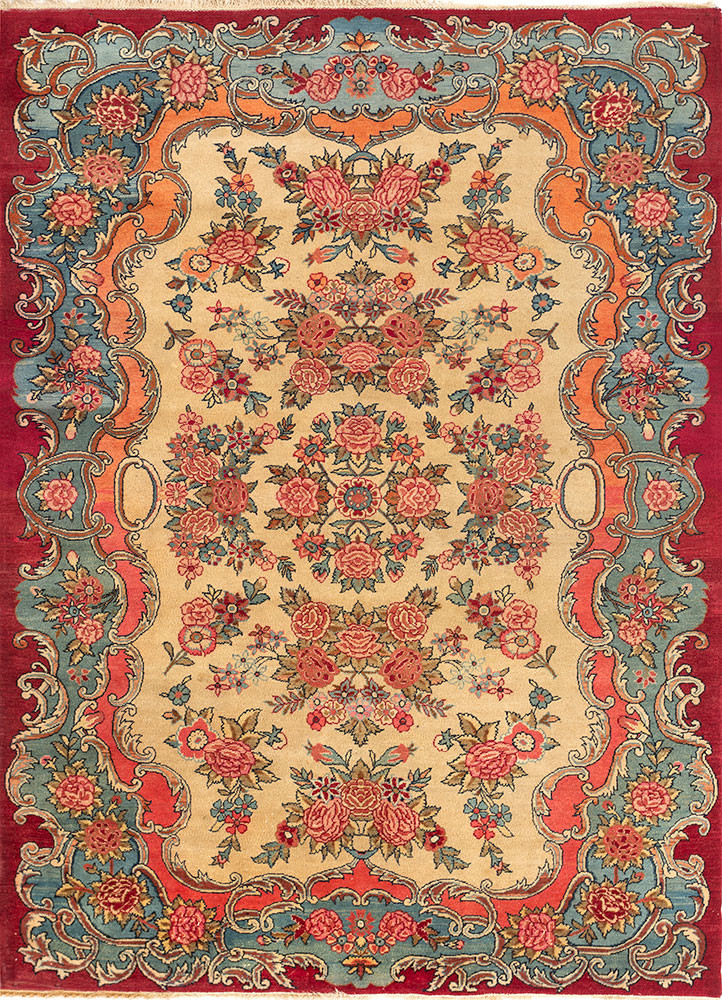 aalam gold wool hand knotted Rug - HeadShot aalam gold wool hand knotted Rug - HeadShot