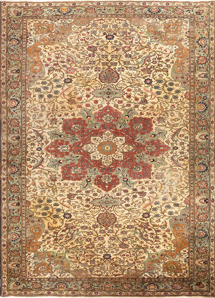 aalam gold wool hand knotted Rug - HeadShot aalam gold wool hand knotted Rug - HeadShot