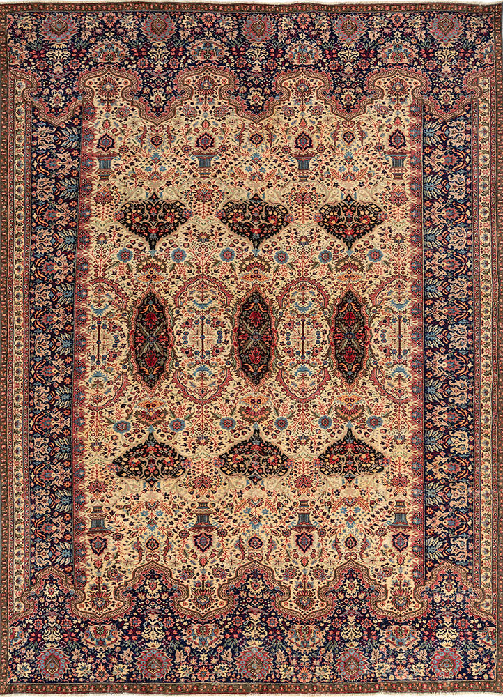 aalam gold wool hand knotted Rug - HeadShot aalam gold wool hand knotted Rug - HeadShot