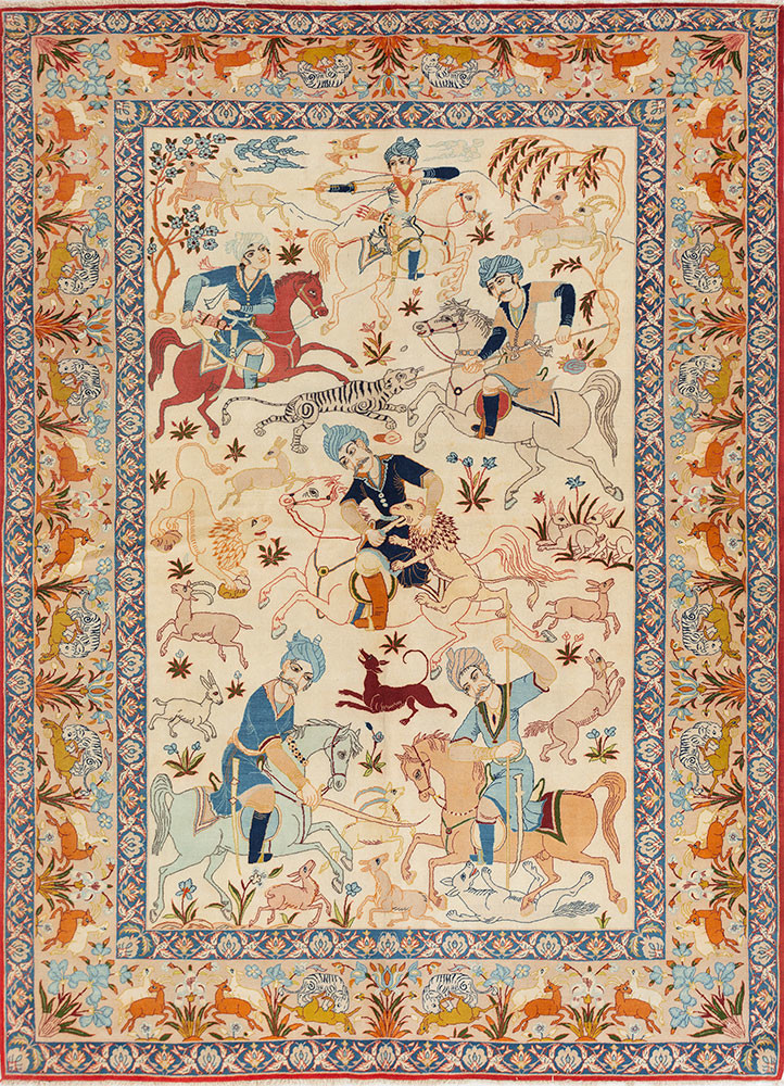 aalam ivory wool hand knotted Rug - HeadShot aalam ivory wool hand knotted Rug - HeadShot
