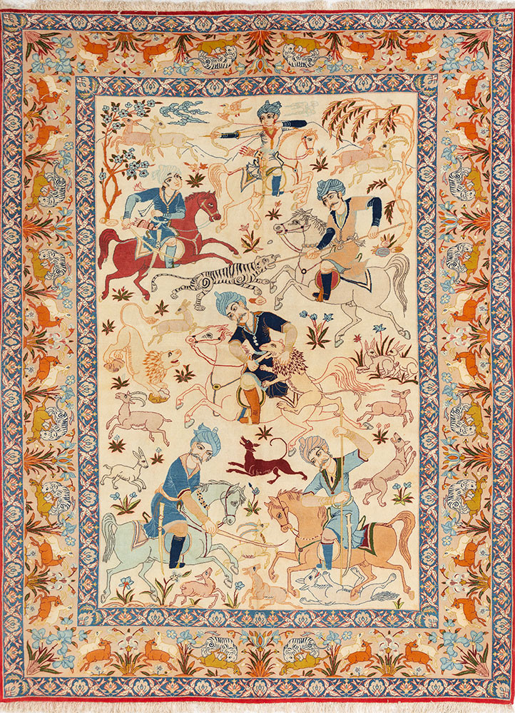 aalam ivory wool hand knotted Rug - HeadShot aalam ivory wool hand knotted Rug - HeadShot