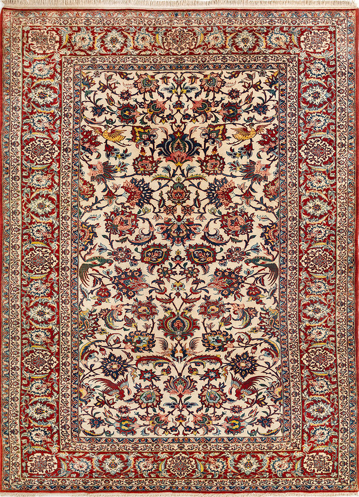 aalam ivory wool hand knotted Rug - HeadShot aalam ivory wool hand knotted Rug - HeadShot