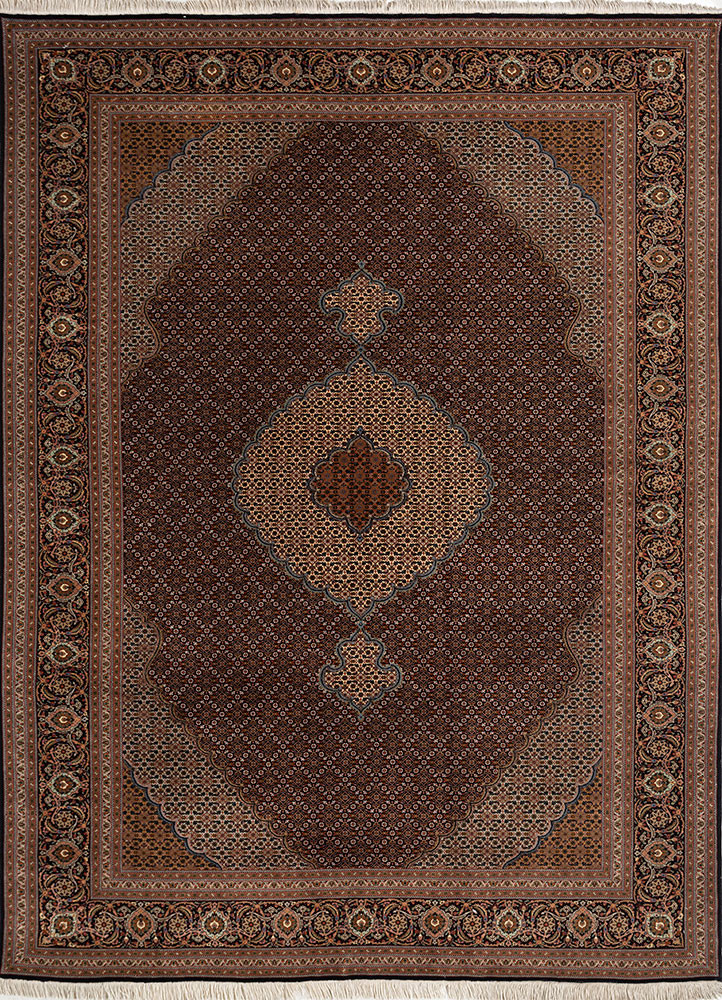 aalam beige and brown wool hand knotted Rug - HeadShot aalam beige and brown wool hand knotted Rug - HeadShot
