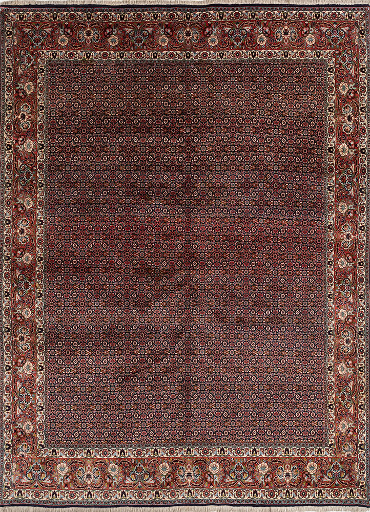 aalam pink and purple wool hand knotted Rug - HeadShot aalam pink and purple wool hand knotted Rug - HeadShot