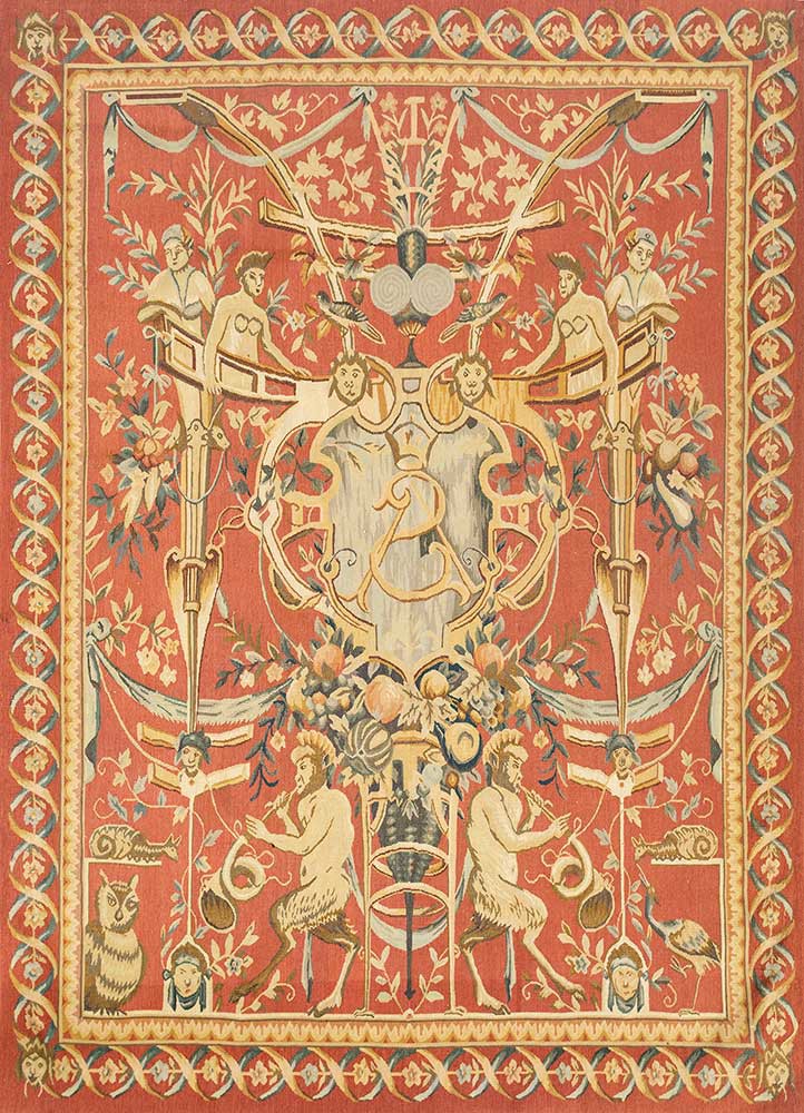 wall art red and orange wool flat weaves WALL ART & TAPESTRY - HeadShot
