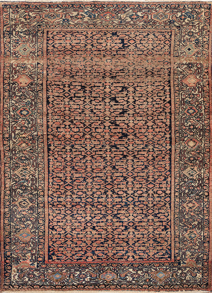 aalam blue wool hand knotted Rug - HeadShot aalam blue wool hand knotted Rug - HeadShot