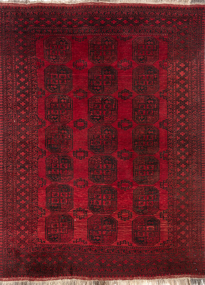 kiaan red and orange wool hand knotted Rug - HeadShot kiaan red and orange wool hand knotted Rug - HeadShot