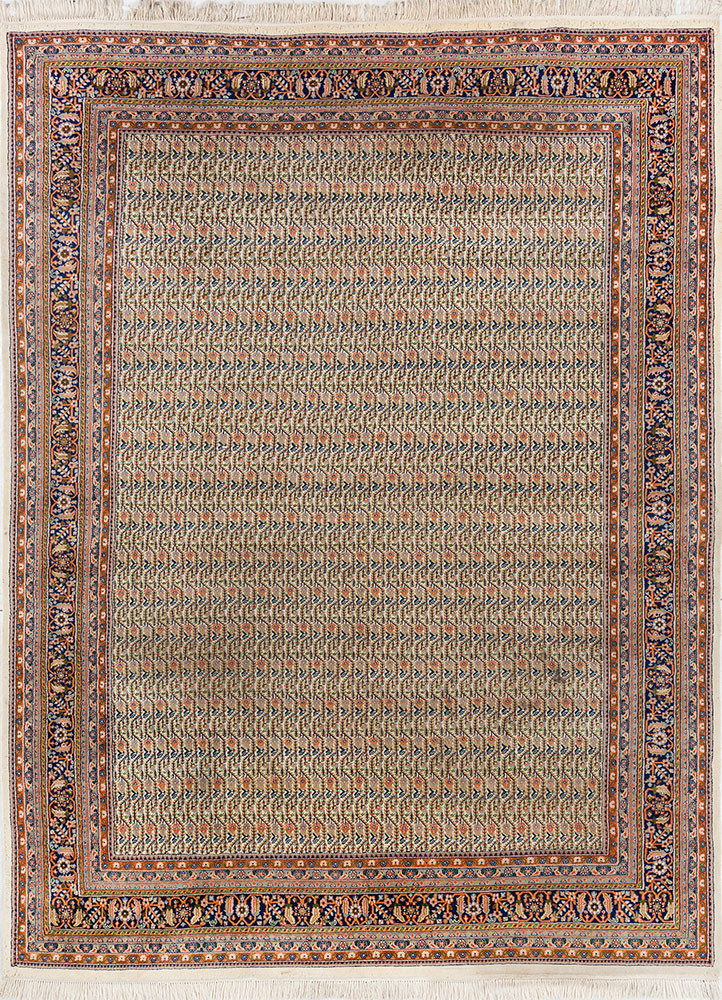 aalam blue wool hand knotted Rug - HeadShot aalam blue wool hand knotted Rug - HeadShot