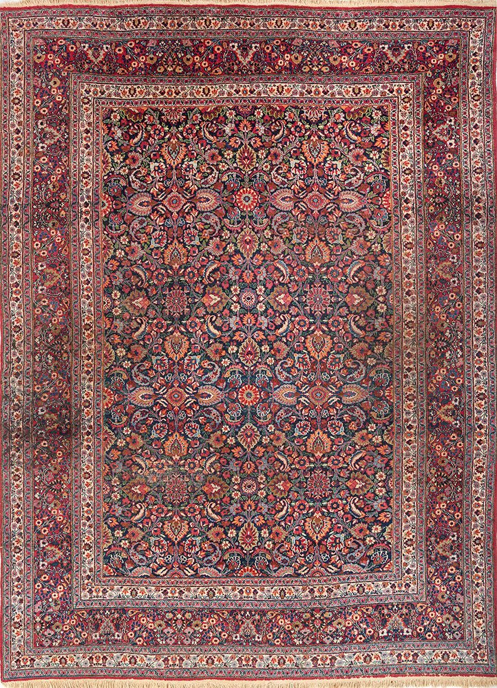 aalam blue wool hand knotted Rug - HeadShot aalam blue wool hand knotted Rug - HeadShot