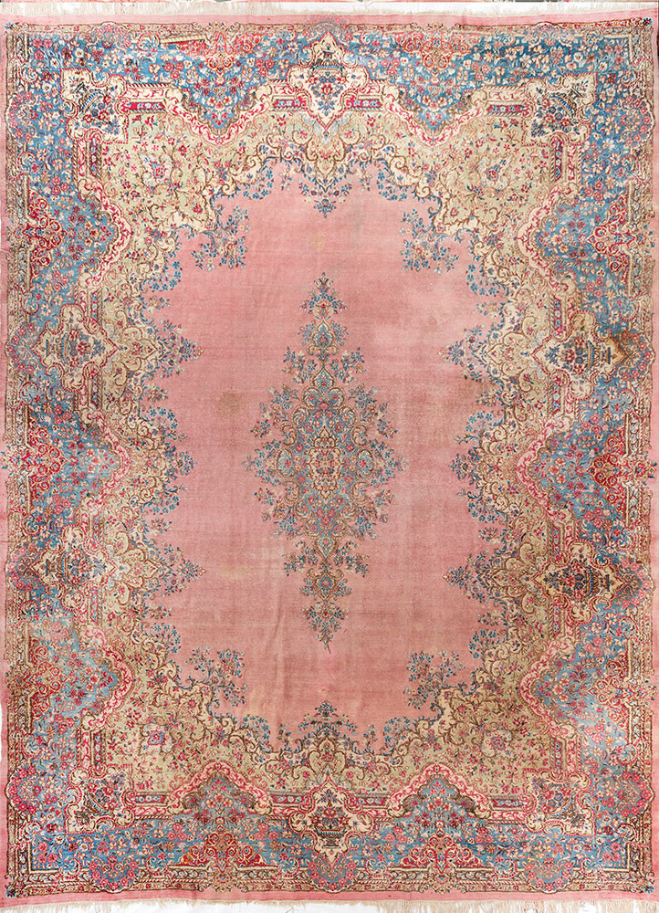 aalam blue wool hand knotted Rug - HeadShot aalam blue wool hand knotted Rug - HeadShot