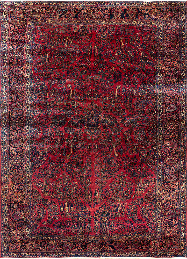 aalam blue wool hand knotted Rug - HeadShot aalam blue wool hand knotted Rug - HeadShot