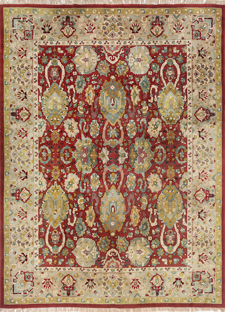 aalam green wool hand knotted Rug - HeadShot aalam green wool hand knotted Rug - HeadShot