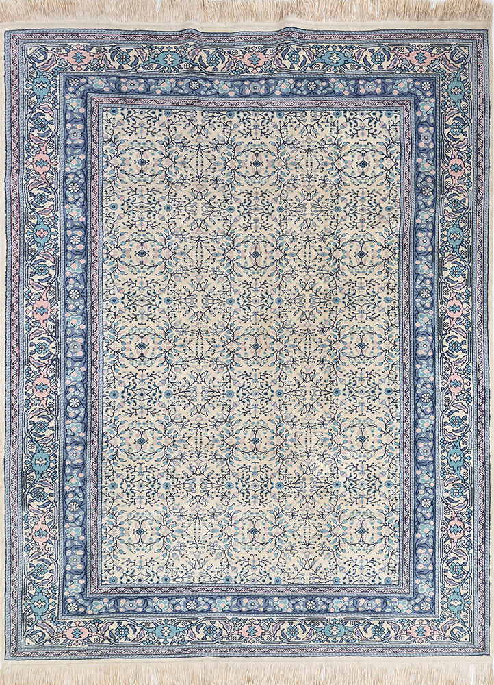 aalam blue wool hand knotted Rug - HeadShot aalam blue wool hand knotted Rug - HeadShot