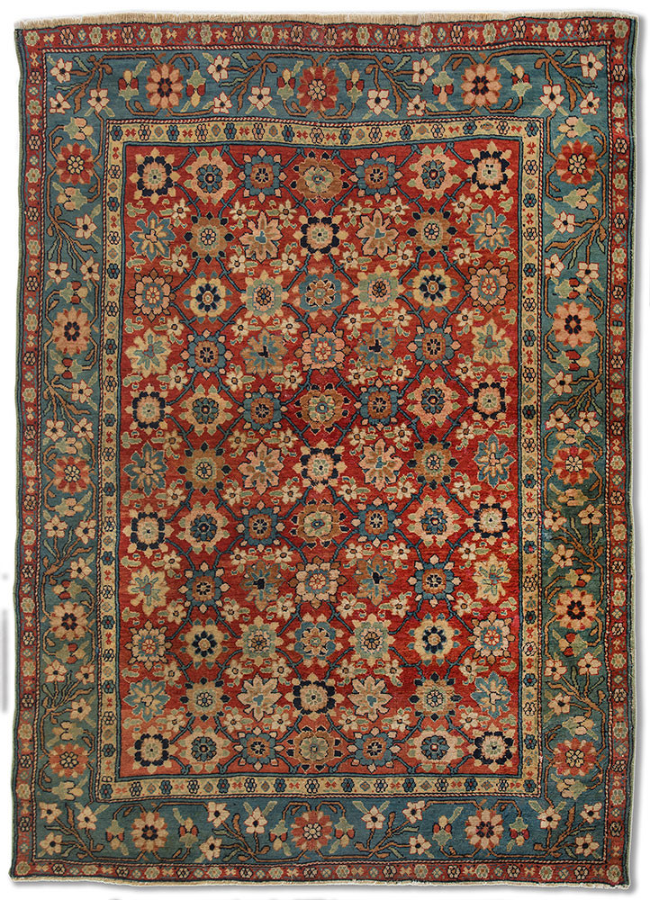 aalam red and orange wool hand knotted Rug - HeadShot aalam red and orange wool hand knotted Rug - HeadShot