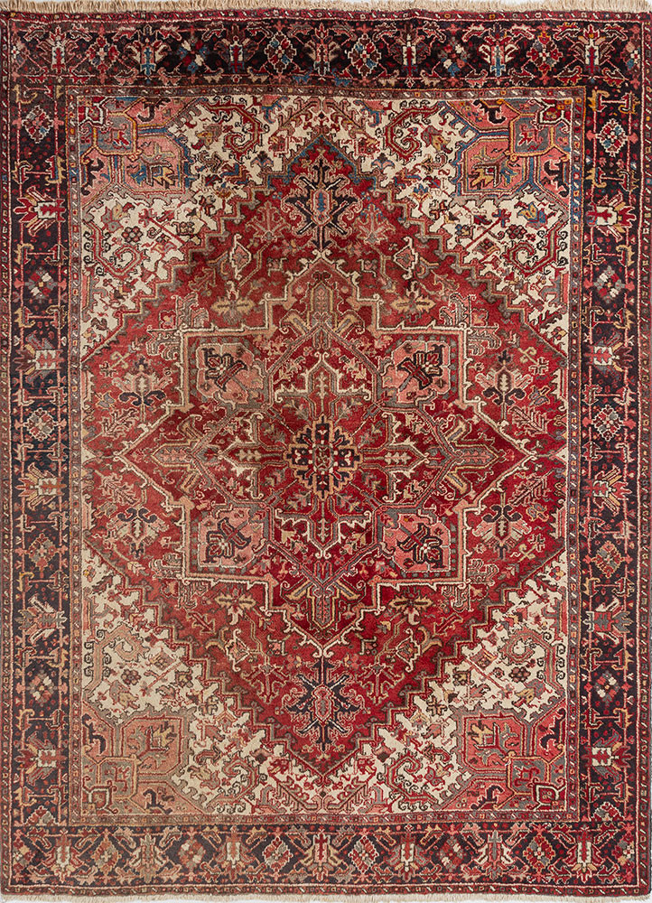 aalam red and orange wool hand knotted Rug - HeadShot aalam red and orange wool hand knotted Rug - HeadShot