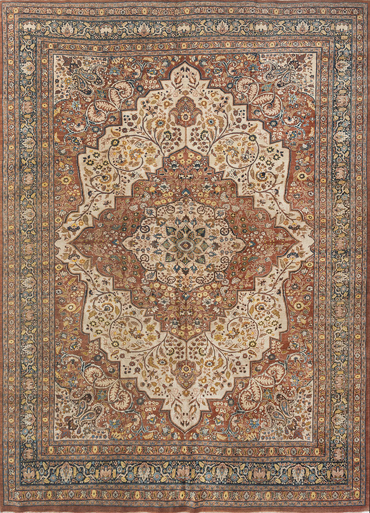 aalam blue wool hand knotted Rug - HeadShot aalam blue wool hand knotted Rug - HeadShot