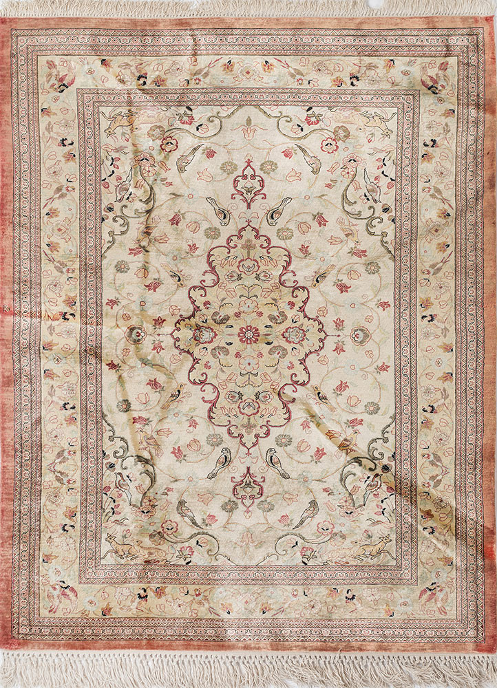 gulmarg gold silk hand knotted Rug - HeadShot gulmarg gold silk hand knotted Rug - HeadShot