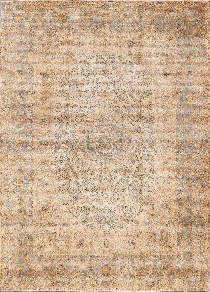 aalam gold wool hand knotted Rug - HeadShot aalam gold wool hand knotted Rug - HeadShot
