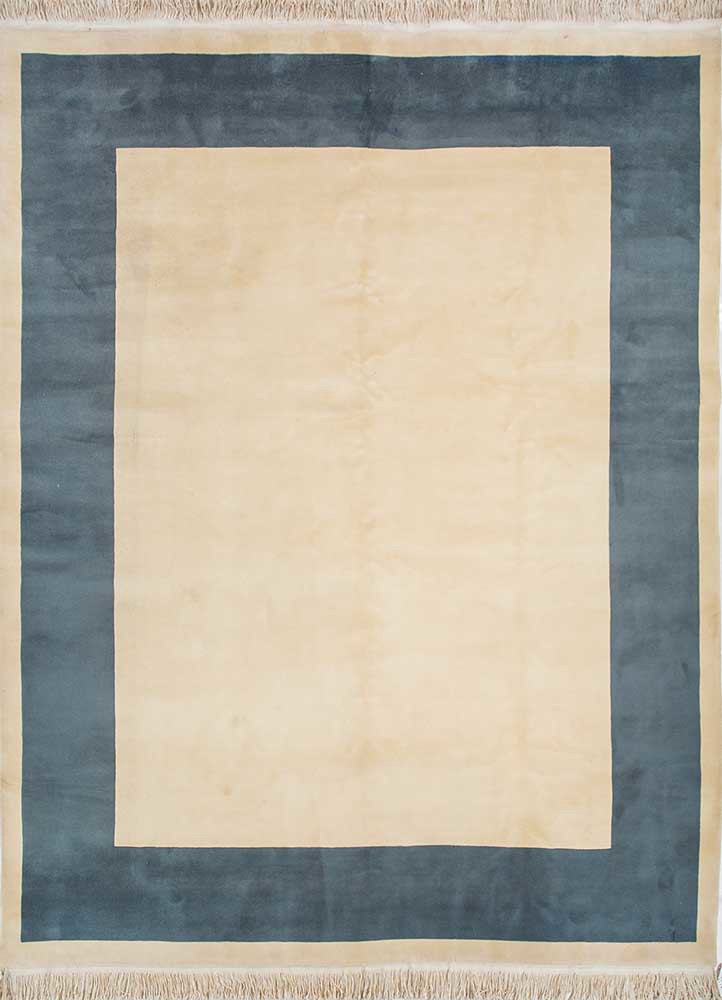 pechino ivory wool hand knotted Rug - HeadShot