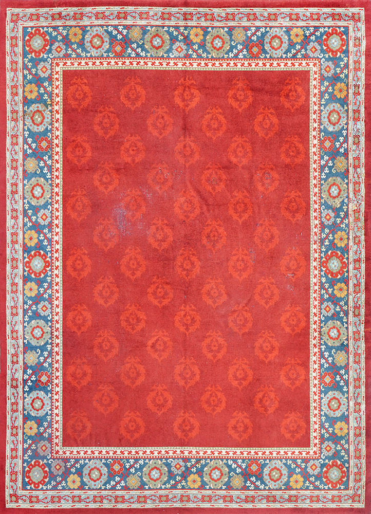 aalam red and orange wool hand knotted Rug - HeadShot aalam red and orange wool hand knotted Rug - HeadShot