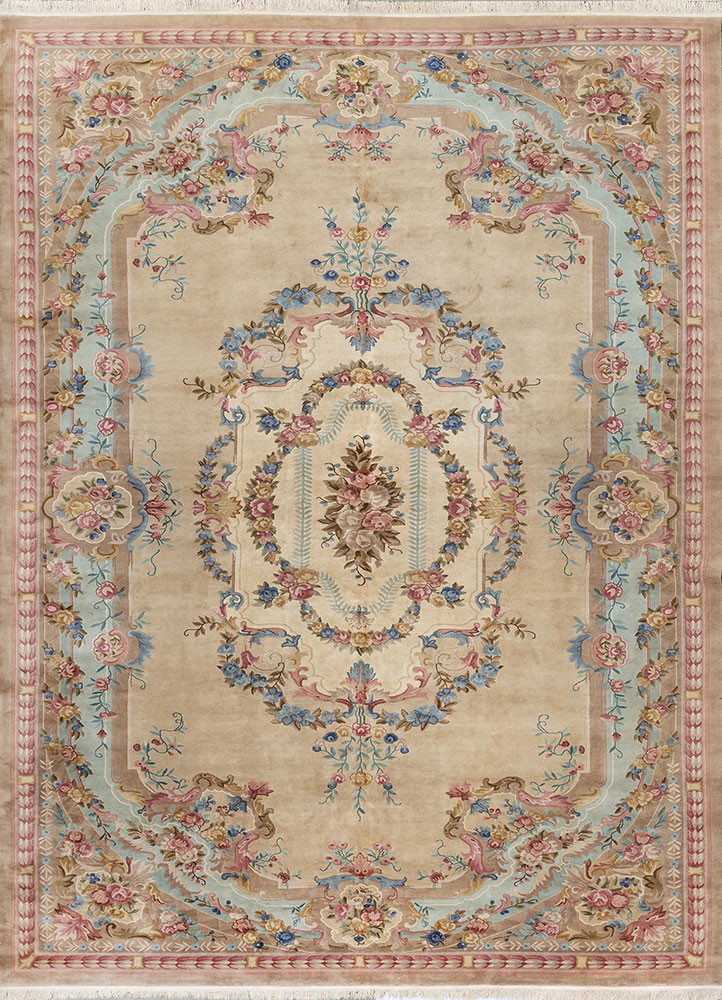 pechino ivory wool hand knotted Rug - HeadShot pechino ivory wool hand knotted Rug - HeadShot