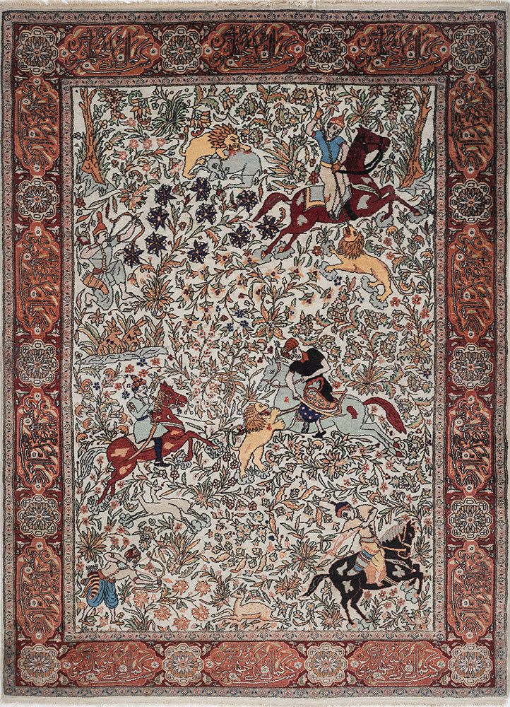 aalam green wool hand knotted Rug - HeadShot aalam green wool hand knotted Rug - HeadShot