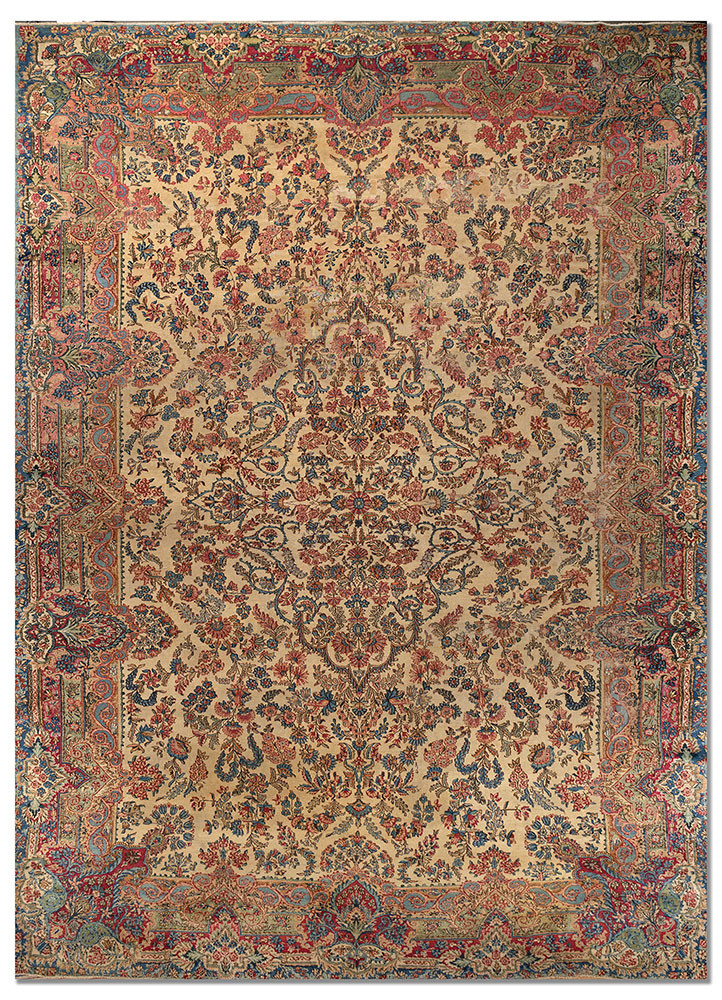 aalam green wool hand knotted Rug - HeadShot aalam green wool hand knotted Rug - HeadShot