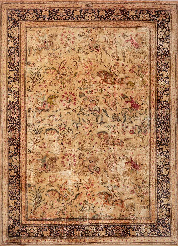 gulmarg green silk hand knotted Rug - HeadShot gulmarg green silk hand knotted Rug - HeadShot