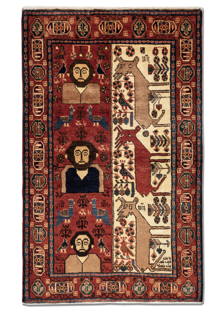 aprezo gold wool hand knotted Rug - HeadShot