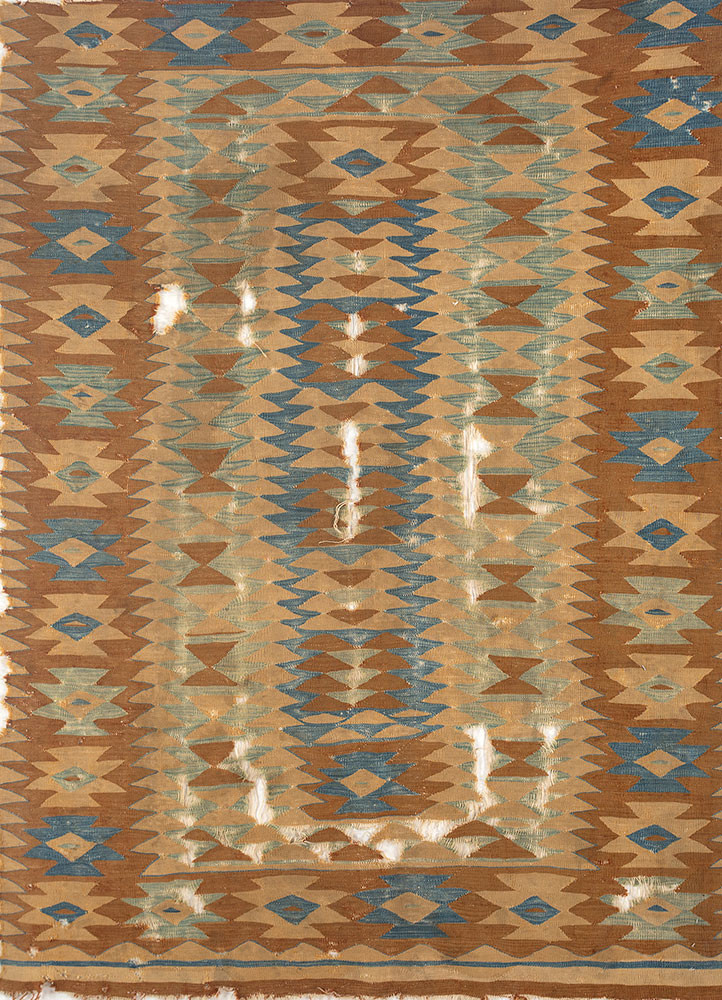 nayaab beige and brown wool flat weaves Rug - HeadShot nayaab beige and brown wool flat weaves Rug - HeadShot