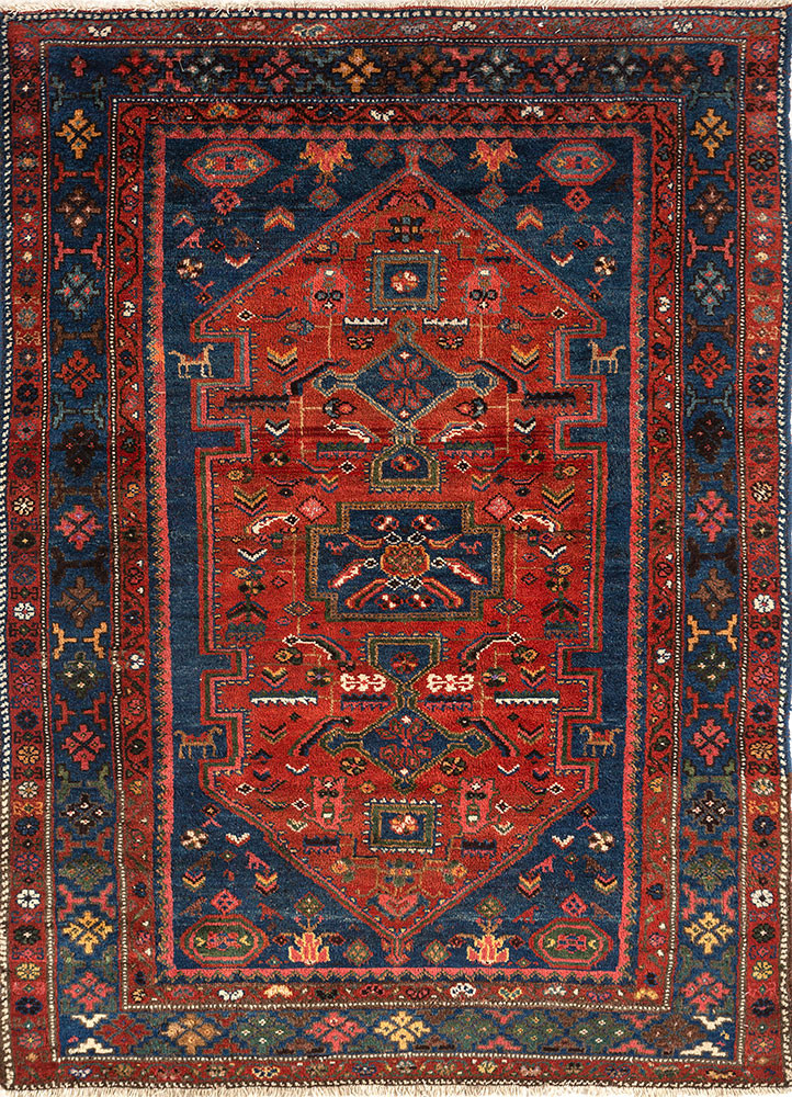 nuray red and orange wool hand knotted Rug - HeadShot nuray red and orange wool hand knotted Rug - HeadShot