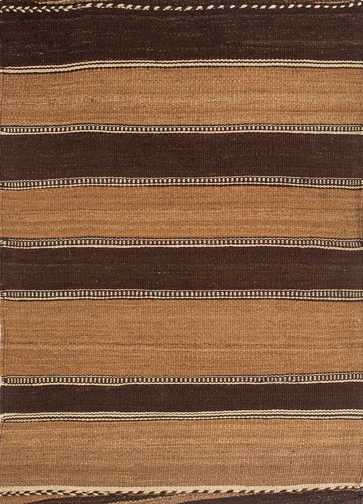 nayaab grey and black jute and hemp flat weaves Rug - HeadShot