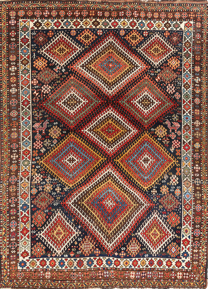 kiaan red and orange wool hand knotted Rug - HeadShot kiaan red and orange wool hand knotted Rug - HeadShot