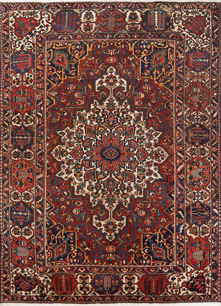 aalam red and orange wool hand knotted Rug - HeadShot aalam red and orange wool hand knotted Rug - HeadShot