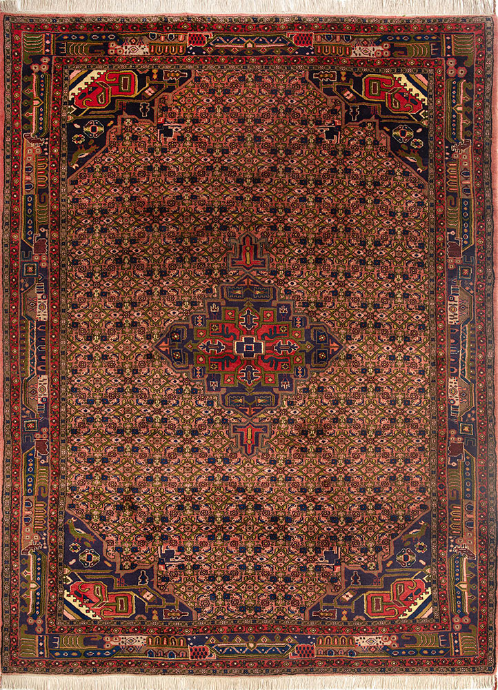 aalam red and orange wool hand knotted Rug - HeadShot aalam red and orange wool hand knotted Rug - HeadShot